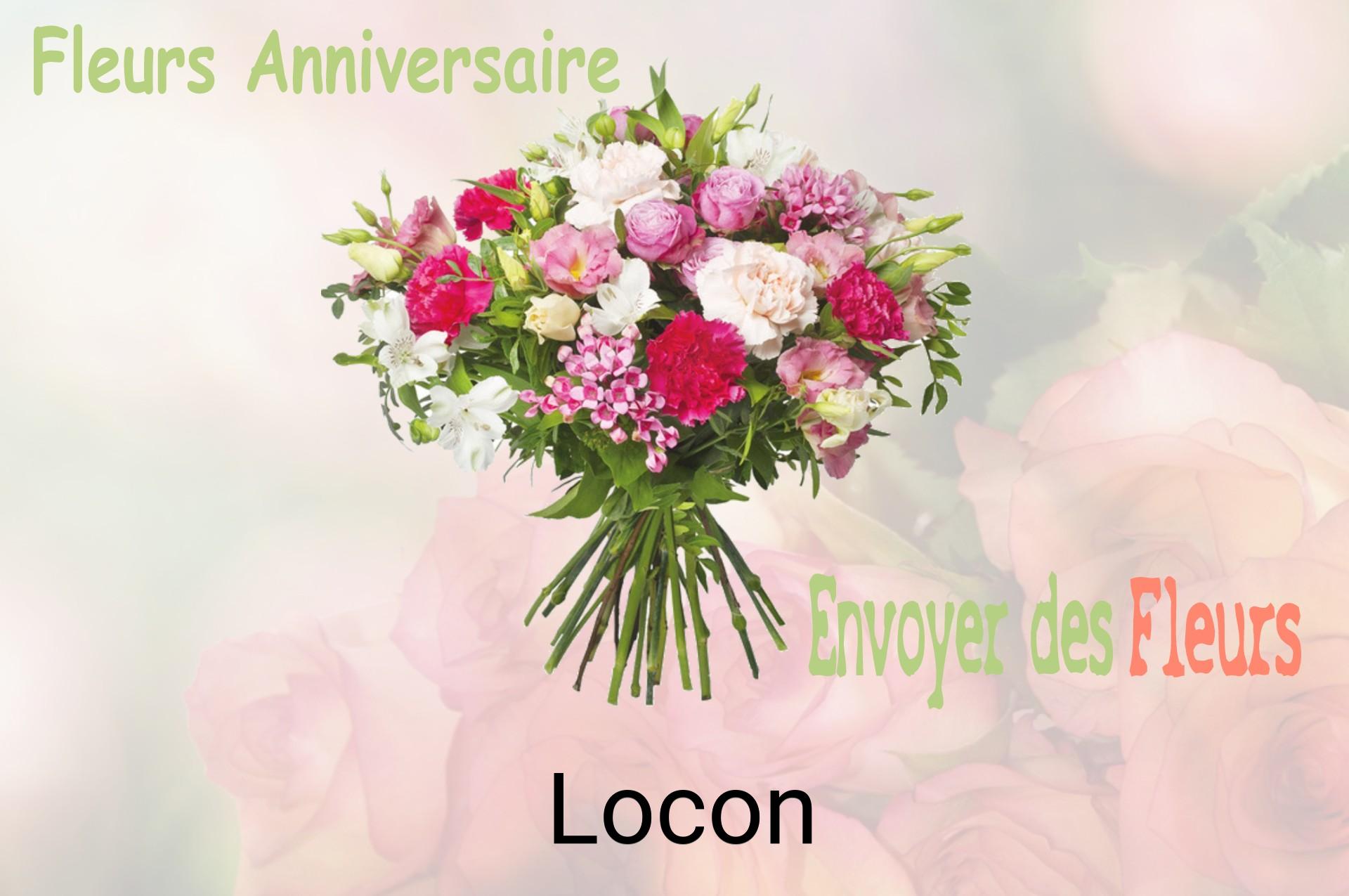 Bouquet de fleurs d’anniversaire livré à Locon